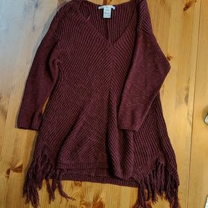 American Rag Tunic Sweater with tassels